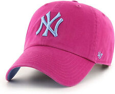 '47 Brand New York Yankees Women's Clean Up Adjustable Hat - Orchid