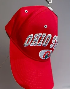 Ohio State University buckeyes red adjustable hat vintage 90s - Picture 1 of 5