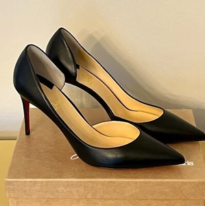Christian Louboutin Iriza 85 Nappa Black 41.5 BNIB - Picture 1 of 7