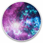 2 x Vinyl Stickers 25cm - Beautiful Purple Nebula Space Art Cool Gift #13228