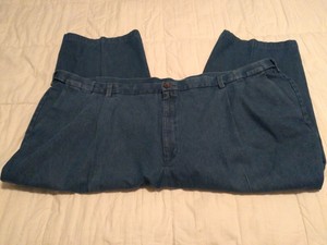 haggar pleated denim pants