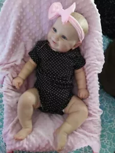 Realistic Vinyl Silicone Toddler Cute Soft Body Lifelike 20in Reborn Baby Dolls - Picture 1 of 4