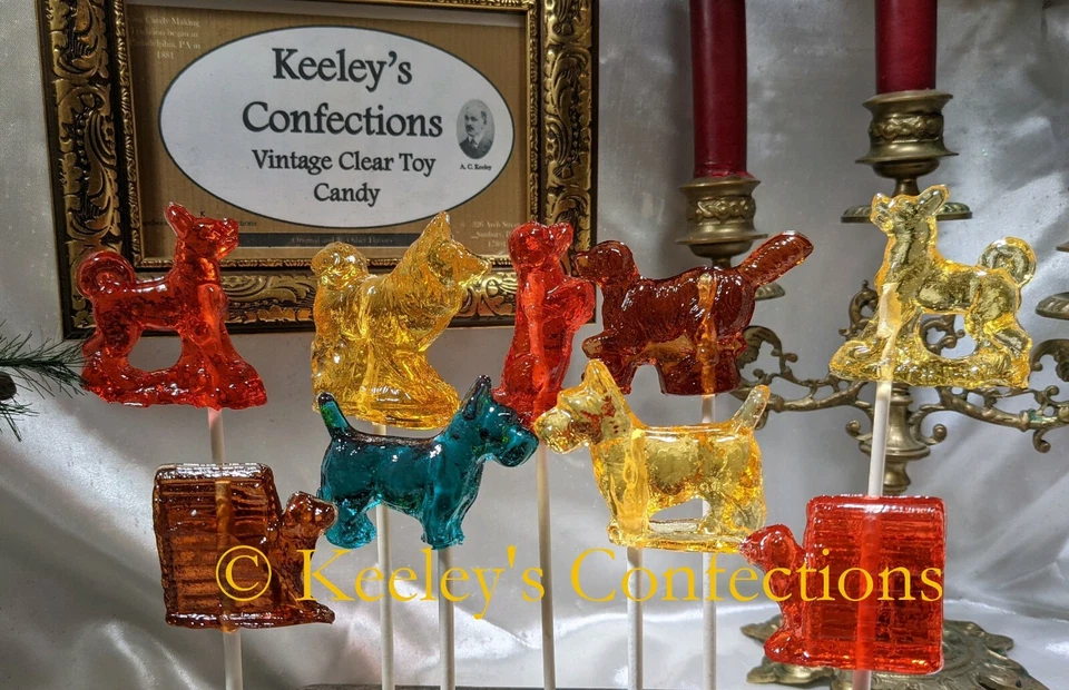 Vintage Clear Toy Candy, Barley Lollipops Double Dog Dare Assortment- 9 Count  - Image 1 of 1