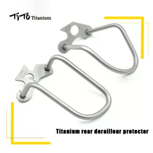TiTo Titanium Bicycle Rear Derailleur Guard Bike Gear Protector Fit Shimano Sram - Picture 1 of 10
