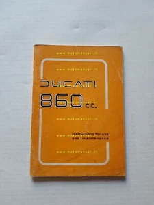 Ducati 860 1975 manuale uso manutenzione originale INGLESE owner's manual - Picture 1 of 12