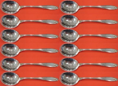 Juego de cuchara sopera crema Prelude by International plata esterlina 12 piezas 6 1/2" Foto 1 de 3