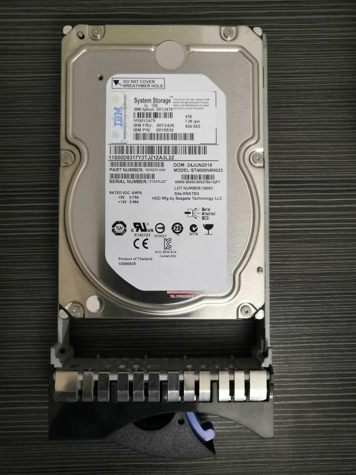 IBM  AC32 4Tb SAS 7.2k 3.5 disk for V5000 00Y5782 00AK211 00D5317 HDD - Image 1 of 1