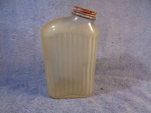 Vintage Glas Kühlschrank Kühlbox Wasserflasche grüne Flecken Traube 64 Oz. Getränkedeckel oben - Bild 1 von 20