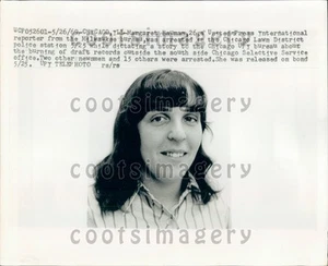 1969 M Bauman UPI reporter arrestato bruciore bozza dischi storia stampa foto - Foto 1 di 2