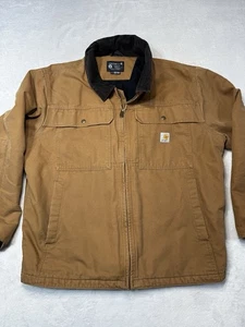 Carhartt OJ4480-M Canvas Caramel Duck Jacket Loose Fit Insulated Workwear SZ XL - Picture 1 of 12