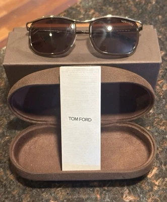 TOM FORD Marcello Brown & Gold Sunglasses Guaranteed Authentic Brand New In Case - Image 1 of 4