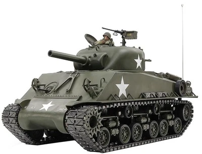 Tamiya 1/16 RC Tank Series No. 48 1/16RC M4 Sherman (105mm Howitzer Mounted) Mec - Image 1 of 4