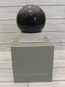Cool Snow Globes Eclipse Black Glitter Snow Globe - Picture 1 of 7