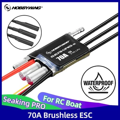 HOBBYWING Seaking 70A PRO Brushless ESC For Mini ECO Mono Hydro Class Boat Model - Bild 1 von 4