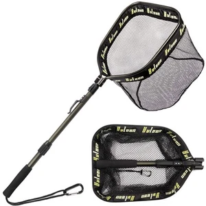 Floating Fishing Net - Folding Fishing Landing Net with Rubber Coating Mesh f... - Picture 1 of 6