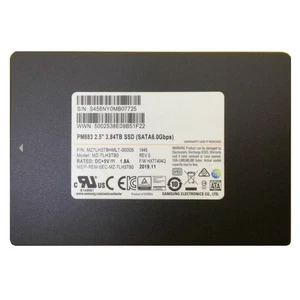 Samsung PM883 Series 3,84TB SSD 2,5" SATA 6Gb/s MZ-7LH3T80 MZLH3T8HMLT-00005 - Bild 1 von 3