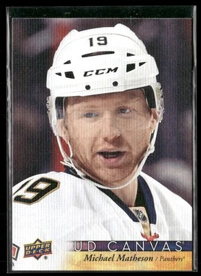2017-18 Upper Deck #C38 Michael Matheson Florida Panthers UD Canvas Hockey Card - Image 1 of 2