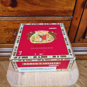 Romeo Y Julieta handgefertigte leere Zigarrenkiste Holz - 25 - Churchills - Bild 1 von 17