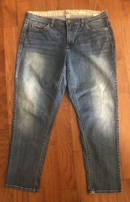 复古 America Blues 男友牛仔裤中腰中腰水洗蓝色 16/33 38x29 — 第 1/4 张图片