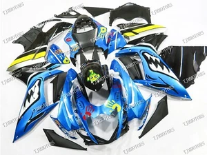 For 11-20 GSXR600/750 Blue Shark ABS Injection Mold Bodywork Fairing Kit Panels - Picture 1 of 10