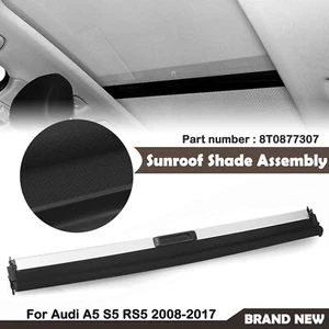 Sun Shade Sunroof Curtain Cover Black For Audi A5 S5 RS5 Quattro 2008-2017 2015 - Picture 1 of 11