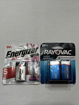 Baterías Rayovac 9V4 Alta Energía Y Energizador Max 9V1 Leer Descripción Foto 1 de 4