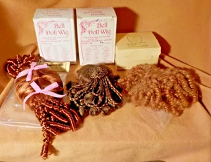SIX Beautiful Doll Wigs, Sizes 7-9: Bell, Tallina, Wee 3 - Picture 1 of 15