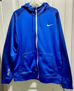Nike Therma Fit Kapuzenpullover Herren Gr. XL Blau Hoodie Sport Pullover Logo - Bild 1 von 15