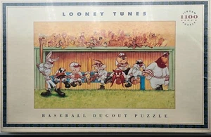 Looney Tunes Baseball Dugout Jigsaw Puzzle 1100 Pieces 24x36 NEW+SEALED (I1-41) - Picture 1 of 1