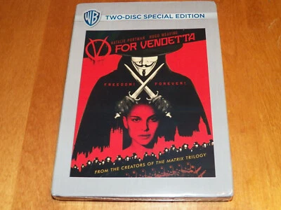 V FOR VENDETTA NATALIE PORTMAN 2-Disc WIDESCREEN SPECIAL EDITION DVD SET NEW - Image 1 of 3