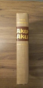 Vintage 1958 Aku Aku The Secret of Easter Island Thor Heyerdahl American Ed - Bild 1 von 13