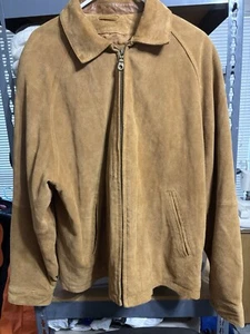 Weather Report by Weatherproof Genuine Suede Leather Jacket Coat Men’s Size XL - Picture 1 of 11