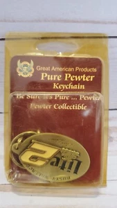 Rusty Wallace #2 Pewter Enameled Nascar Miller Lite Keychain Key Ring NIP - Picture 1 of 5