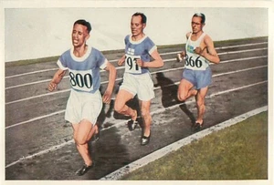 PAAVO NURMI VILLE RITOLA EDVIN WIDE 10000 M OLYMPIC GAMES AMSTERDAM 1928 IMAGE - Picture 1 of 2