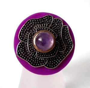 °° Fingerring - extravagant - Edelstahl - silber - glänzend - 17 mm °° - Picture 1 of 2