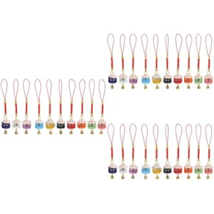 3 Pieces Lucky Cat Handykette Phone Charm Mini Chinesische Katze - Zdjęcie 1 z 12