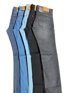 Levis 511 Slim Fit Jeans Stretch Multi Colour 30 32 34 36 38 UK Stock Fast Del - Picture 1 of 46