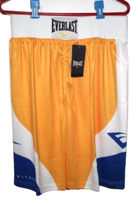 Pantalones Cortos de Boxeo Everlast Greatness Is Dentro Talla Grande Dorado Foto 1 de 4