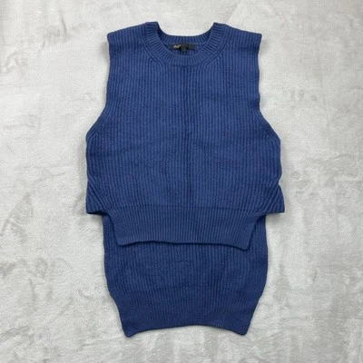 Maje Knit High-Low Sleeveless Sweater Blue Women’s Size 1 - Image 1 of 4