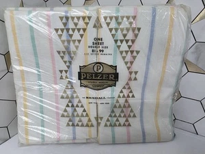 Vintage PELZER muslin sheet 81 x 99 before hemming KENDALL COMPANY NEW YORK CITY - Picture 1 of 6