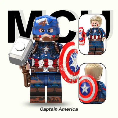 Custom Marvel  Captain America Avenger5 2inch ,Minifigure gift for fans keychain - Image 1 of 2