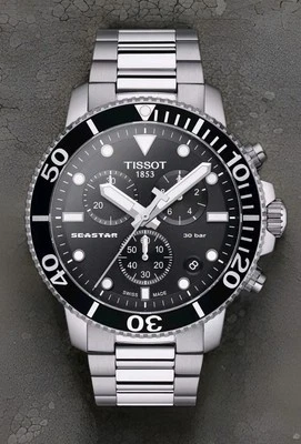Reloj Tissot Seastar 1000 cronógrafo esfera negra T120.417.11.051.00 Foto 1 de 4