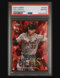 COLT KEITH 2024 TOPPS HERITAGE HIGH# HIDDEN GEMS SSP PSA 8 POP 1 None Higher - Picture 1 of 3
