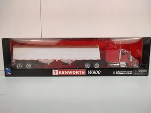 Kenworth W900 Long Hauler 1:43 Die-Cast Truck Model NewRay Collectible Red - Picture 1 of 4