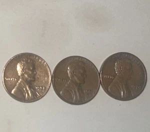 1958 1964 1974 Lincoln Pennies Error All 3 Missing I And L In Liberty - Picture 1 of 11