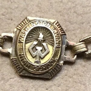 ANTIQUE WASHINGTON IRVING HIGH SCHOOL BRACELET 10K CHARM GOLD FILLED CHAIN 6” LG - Picture 1 of 5