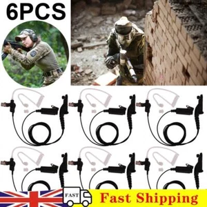 6Pcs Air Acoustic Tube Earpiece PTT Mic Headset for XiR P8668 P8268 APX - Zdjęcie 1 z 4