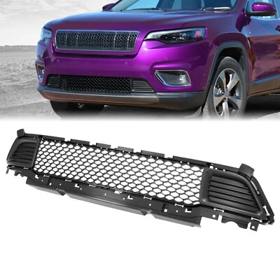 Решетка нижняя для переднего бампера для Jeep Cherokee 2019-2023 годов выпуска решетка в сотовом стиле - Изображение 1 из 4