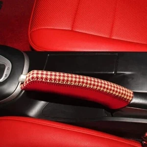 Custom Handbrake Hand Brake Cover for Porsche 911 997 with Red Houndstooth - Picture 1 of 5