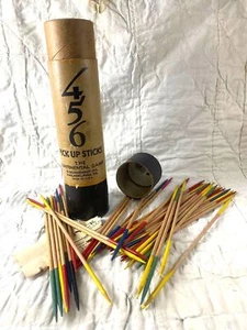 Vintage O. SCHOENHUT Continental Pick Up Sticks Game in Original Canister Can - Picture 1 of 4